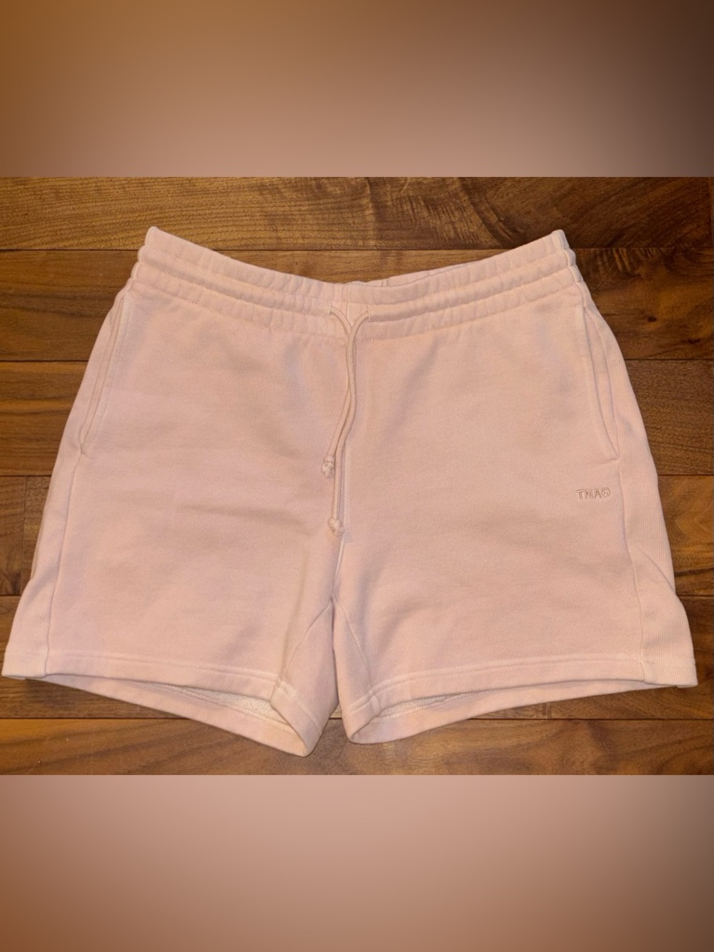 TNA Light Pink Drawstring Athletic Shorts